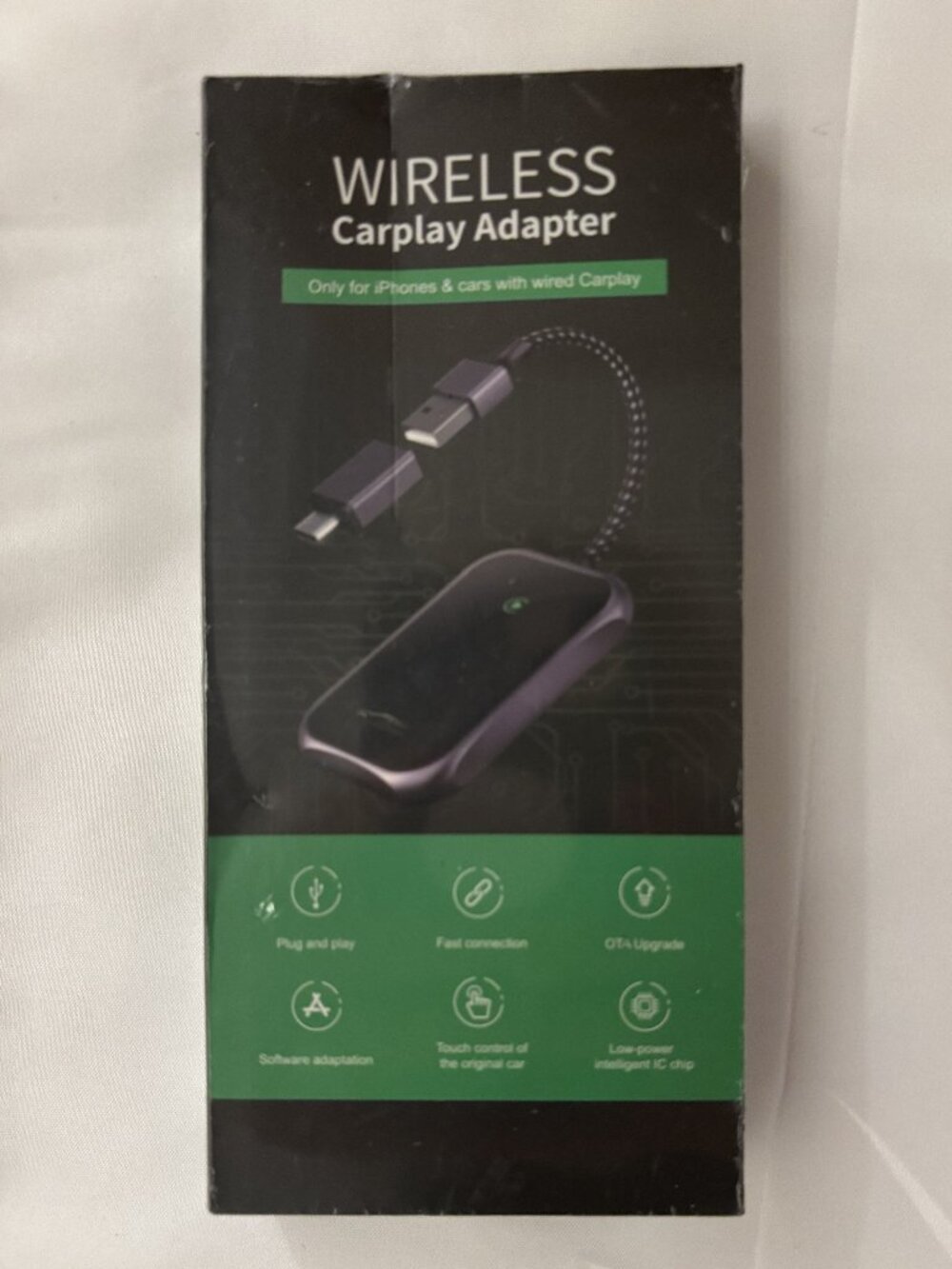 Wireless Carplay Adapter converts Wired to Wireless for Apple CarPlay. New